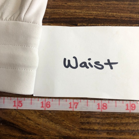 Athleta Womens Headlands Hybrid Trek Jogger Size 8 Ivory Beige Athleisure Sporty - Picture 10 of 14